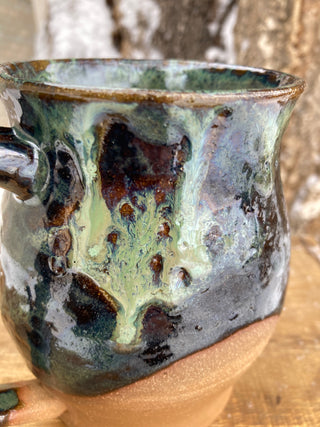 “Lichen This” Handmade Pottery Mug with Mushrooms