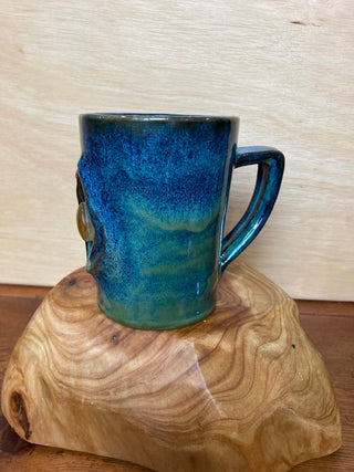 Crystal Inlaid Ceramic Pottery Mug - Dragon Eye