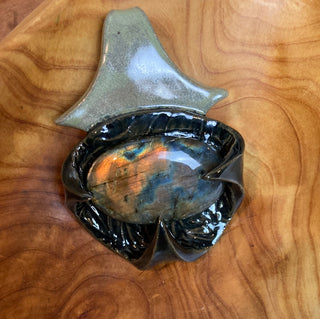 Gemstone Pottery Pendant - Not for the Faint of Heart