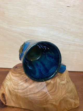 Crystal Inlaid Ceramic Pottery Mug - Dragon Eye